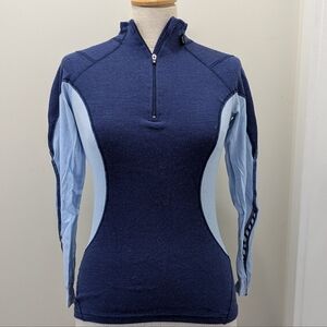 Helly Hansen blue half zip long sleeve. XS